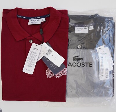 LACOSTE サイズ3 Made in France Lacoste Mens Made in France Classic Fit 100% Cotton Polo