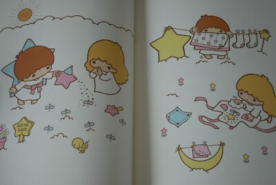 Little Twin Stars ART BOOK : 40th Anniv… Little Twin Stars 40th Anniversary Art Book - from JAPAN | eBay