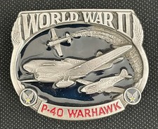 P-40 WARHAWK Ltd. Edition Military Buckle NOS #29