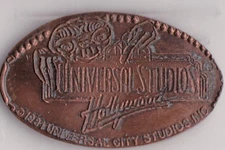 Elongated Souvenir Penny: 1981 UNIVERSAL STUDIOS Hollywood  Z/R  393