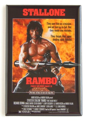 Rambo: First Blood Part 2 FRIDGE MAGNET movie poster