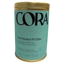 Cora Reusable Leak Protection Period Disc, Menstrual Cup, Light/Heavy Flow