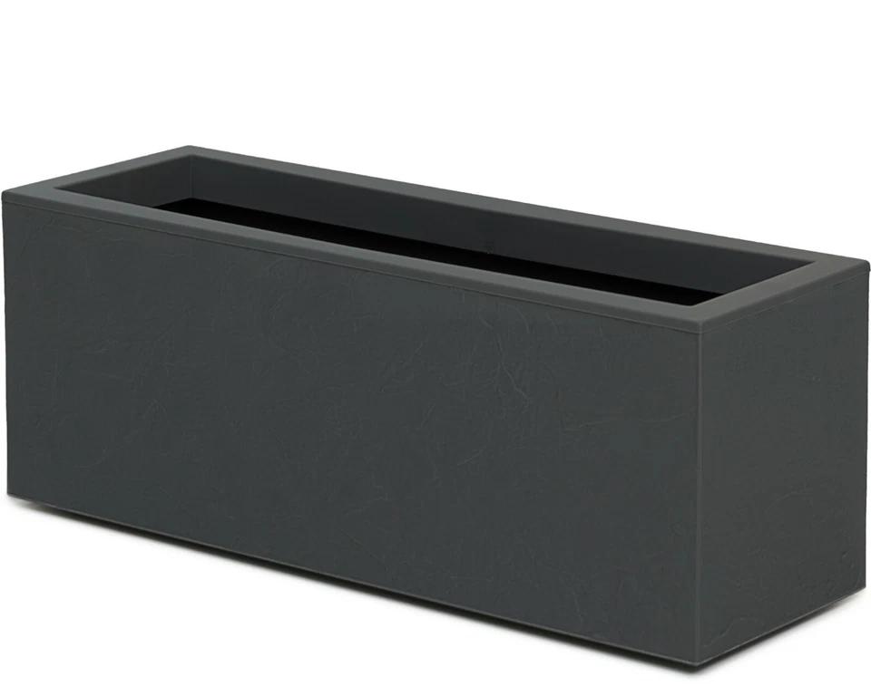 Balkonkasten mit Wasserspeicher Vulkan Pflanzkübel rechteckig Blumentopf Balkon - Bild 3 von 4