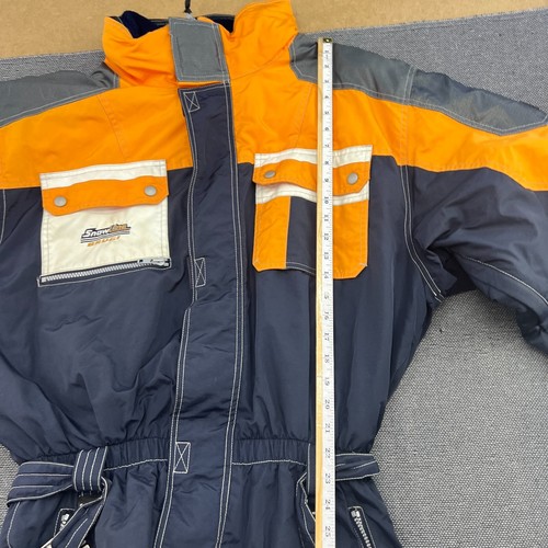 Vintage 90s Brugi Snowsuit Mens One Piece Suit Size 54 Black Orange - Picture 12 of 16
