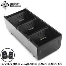 3-Slot Battery Charging Cradle for Zebra ZQ610 ZQ620 ZQ630 QLN220 QLN320 QLN420
