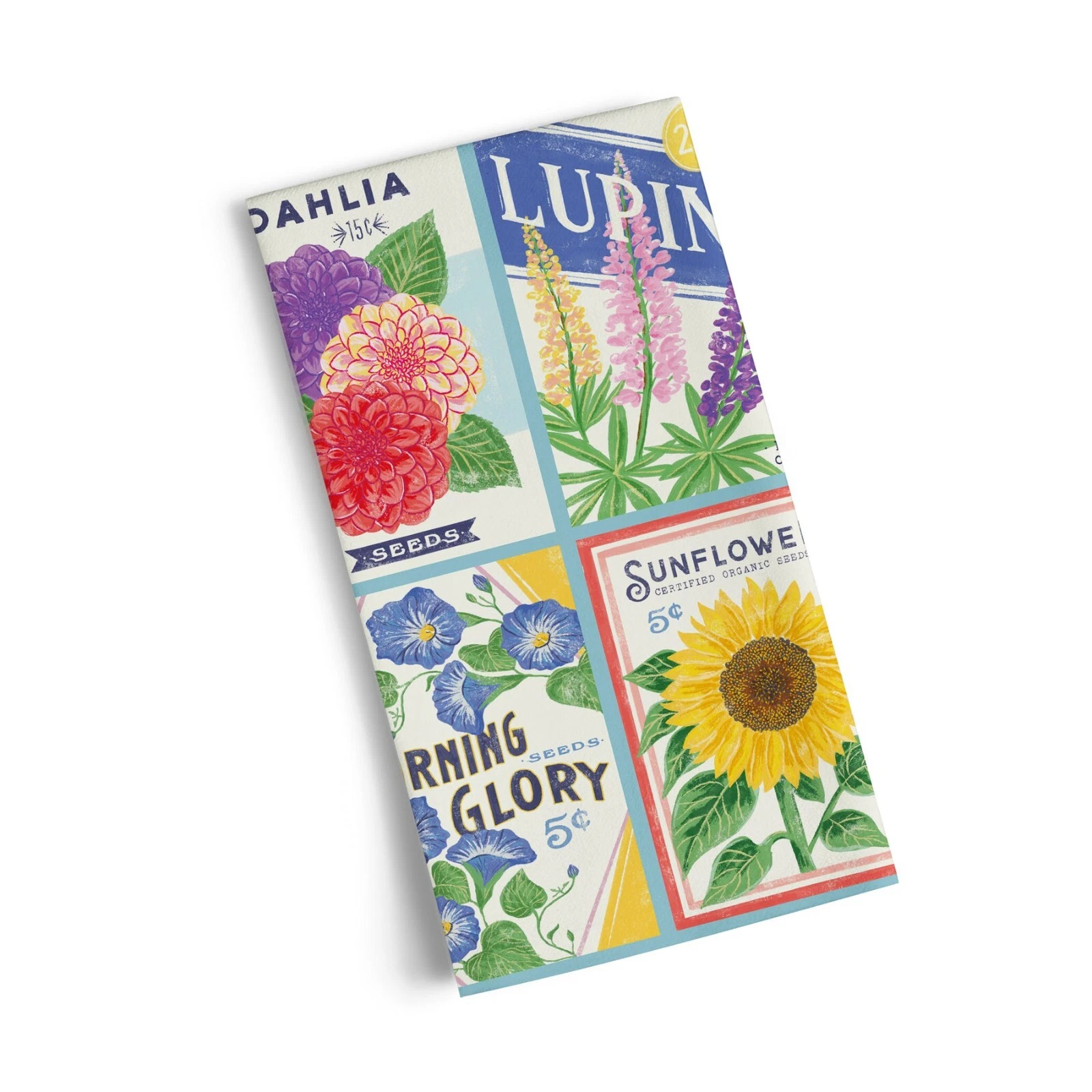 Werkshoppe Seed Packets Flower Garden Tea Towel - Thumbnail 2
