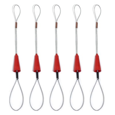 5pcs Wire Traction Tape Fastener For Electrical Fish Tape Cable Puller Power Red