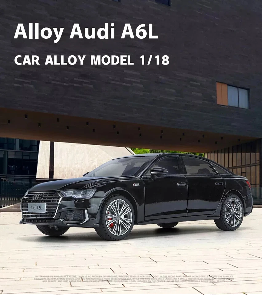 1/18 Audi A6 Alloy Car Model Diecast Toy Collectible With Sound&Light Kids Gift - Image 4 of 4