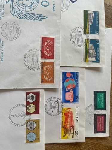 Suriname astounding FDC cover collection 158 all different many blocks etc !!! - Picture 8 of 24