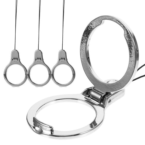4 Pcs Mobile Phone Lanyard Finger Buckle Universal Cell Ring Holder Stand - Photo 11 sur 12