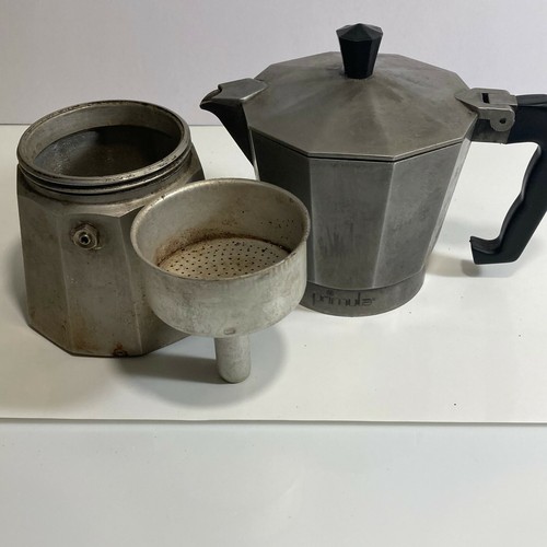 Vintage "primula" Espresso Style Coffee Maker Aluminum Stovetop Percolator Pot - Picture 3 of 8