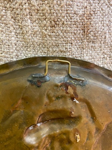 Vintage copper decorative plate for the wall shepherd's motif - Picture 7 of 11