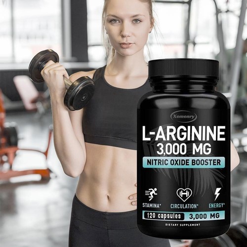 120pcs Nitric Oxide Booster Capsules 3000mg Enhance Stamina&Promote Circulate.
