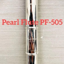 Pearl Flute Pf-505 Student Flute Tested Working Silver-plated C Key Beginner