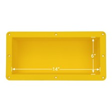 14" x 6" Waterproof Shower Niche Footrest with Adjustable Installation Height