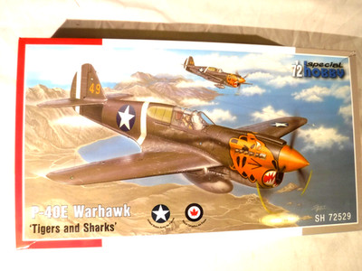 1/72 Special Hobby  USAAF Curtiss P 40E Warhawk Tigers & Sharks # 72529