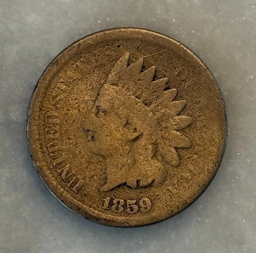 1859-P Indian Head Cent - AG - About Good