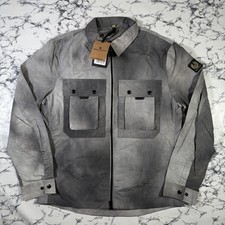 BELSTAFF Mens Old Silver Wave Dye Tactical Overshirt SIZE LARGE BNWT Authentic