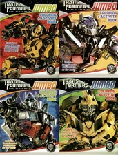 TRANSFORMERS Dark Of The Moon JUMBO Coloring &amp; Activity Book Set (Transforme...