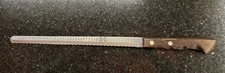 Vtg Ekco Bread Knife Flint Stainless Vanadium 14" Knife W/ 9" Blade Made In USA