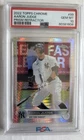 2022 AARON JUDGE TOPPS CHROME PRISM REFRACTOR #99 PSA 10 Gem Mt Yankees MVP