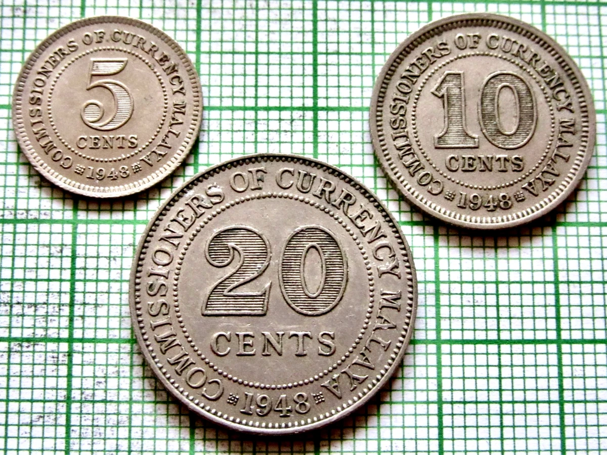 曾流通1948 年马来西亚硬币| eBay
