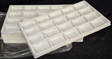 12 x Brand New 20 Slot Storage Felt Tray Lot - Coins, Arrowheads & More!