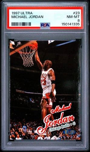 Michael Jordan 1997-98 Ultra #23 PSA 8 Chicago Bulls SK887