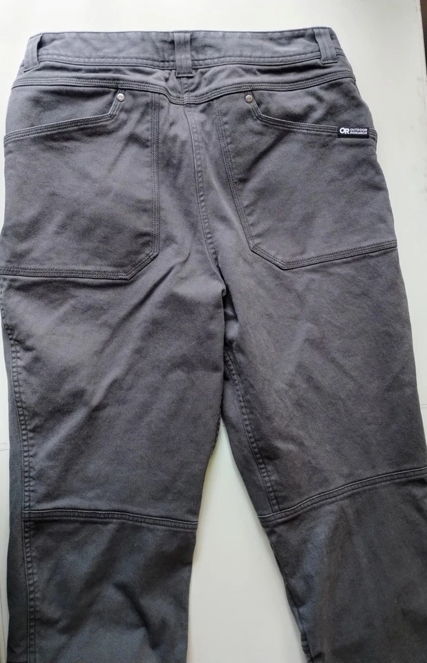 Pantalones de trabajo forrados Outdoor Research Method para hombre interior de franela gris 32x32 Foto 3 de 4