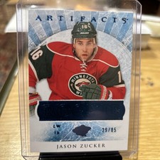 Jason Zucker 2012-13 Artifacts Rookie Card#177 Minnesota Wild Serial#29/85. rookie card picture