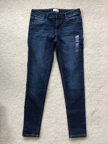 So Jegging Jeans Skinny Girls Teens Size 16 Dark Blue Wash New