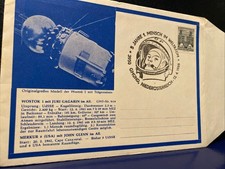 AUSTRIA SPACE COVER  HONORING USA S JOHN GLEN & USSR S JURI GAGARIN SPACEFLIGHTS