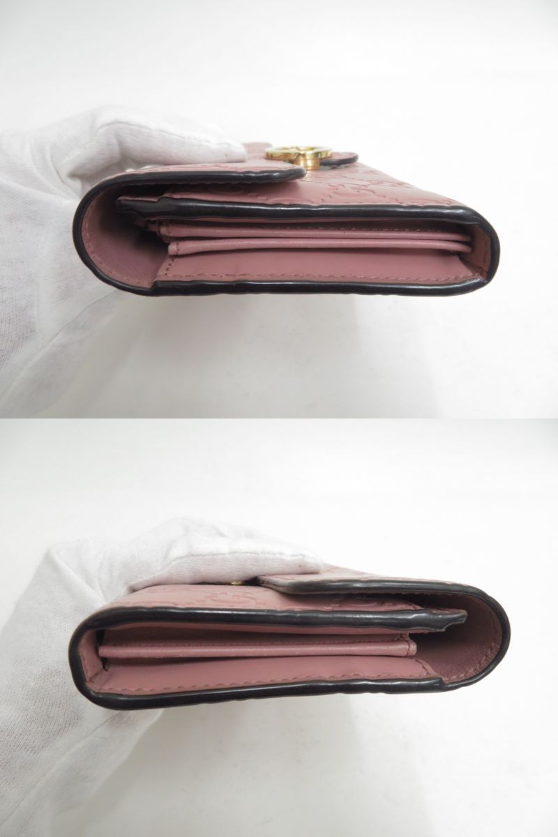 GUCCI GG Interlocking guccissima  Leather Biford Long Wallet I#50236 thumbnail 7