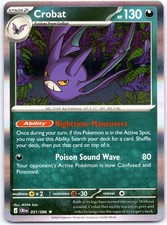 Crobat Holo Rare ME04: Chaos Rising 051/086 NM