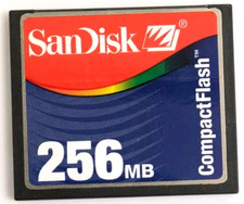 Sandisk 256MB Compact Flash CF Memory Card Nikon Canon Cameras TESTED US SELLER