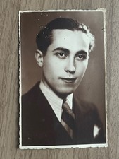 Vintage Postcard Romania 1920s Studio Fashion Man Real Photo