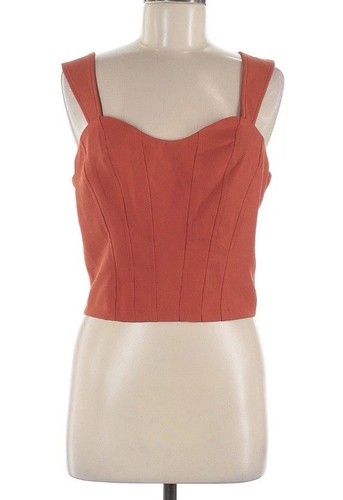 Anthropologie Sunday In Brooklyn Medium Red Tank Top Structured NWT