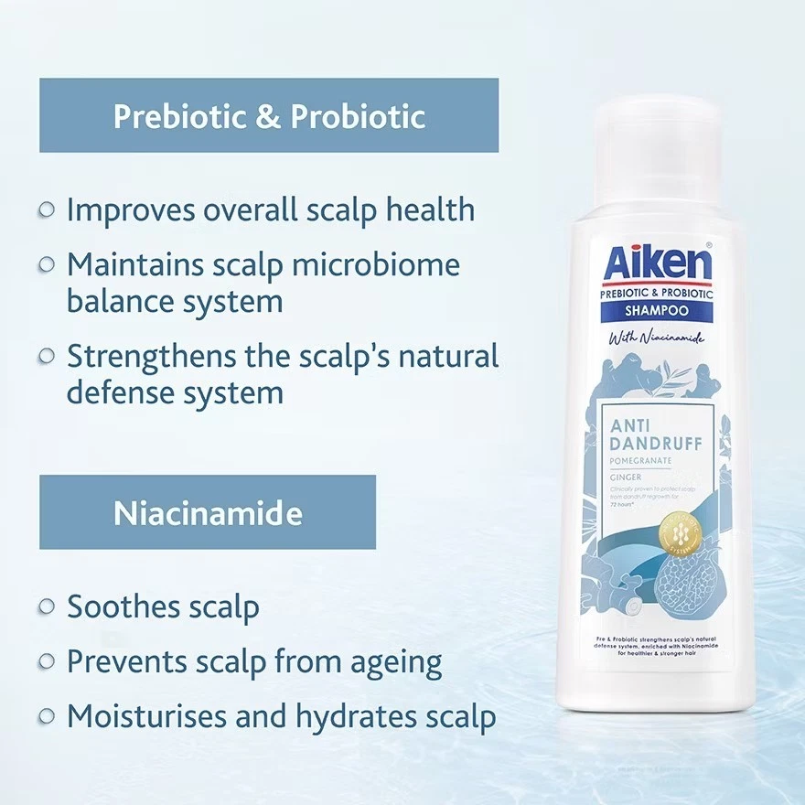 Aiken Anti-Dandruff Shampoo with Prebiotic & Probiotic – 2 Bottles (350g each) - Image 3 of 4