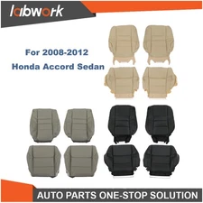 Labwork Seat Cover For Honda Accord 08-12 Driver & Passenger Bottom Top Leather