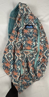 Kavu Original Rope Sling Bag Multicolor Boho Tie Dye Pattern Rare Woman s