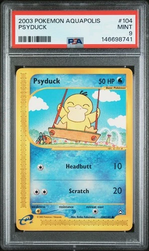2003 POKEMON AQUAPOLIS #104 PSYDUCK PSA 9