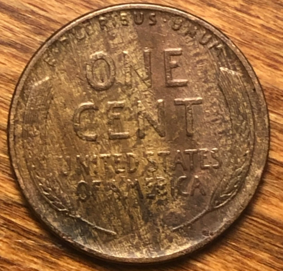 1940 Lincoln Wheat Cent Streaky Woody Improper Alloy Mix Error Unique Eye Appeal - Image 3 of 4