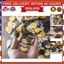 30 Metal Pirate Coins - Stunning Gold and Silver Doubloons for Games Costumes