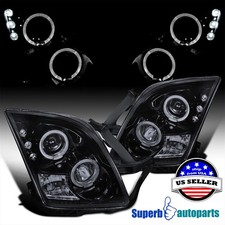 Fits 2006-2009 Ford Fusion Led Halo Rim Projector Headlights Glossy Black Smoke Fits 2006-2009 Ford Fusion Led Halo Rim Projector Headlights Glossy Black Smoke