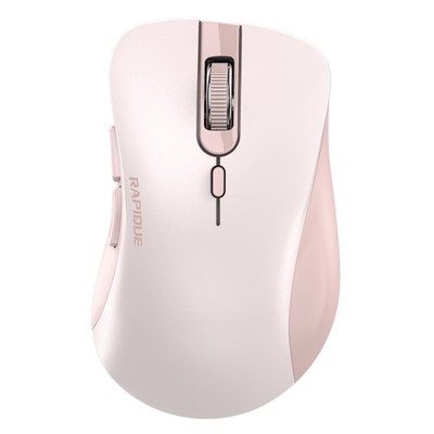RAPIQUE Bluetooth Wireless Mouse - Dual & 2.4 GHz USB Pink