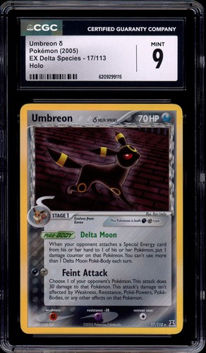 Umbreon δ graded CGC 9 for sale on eBay