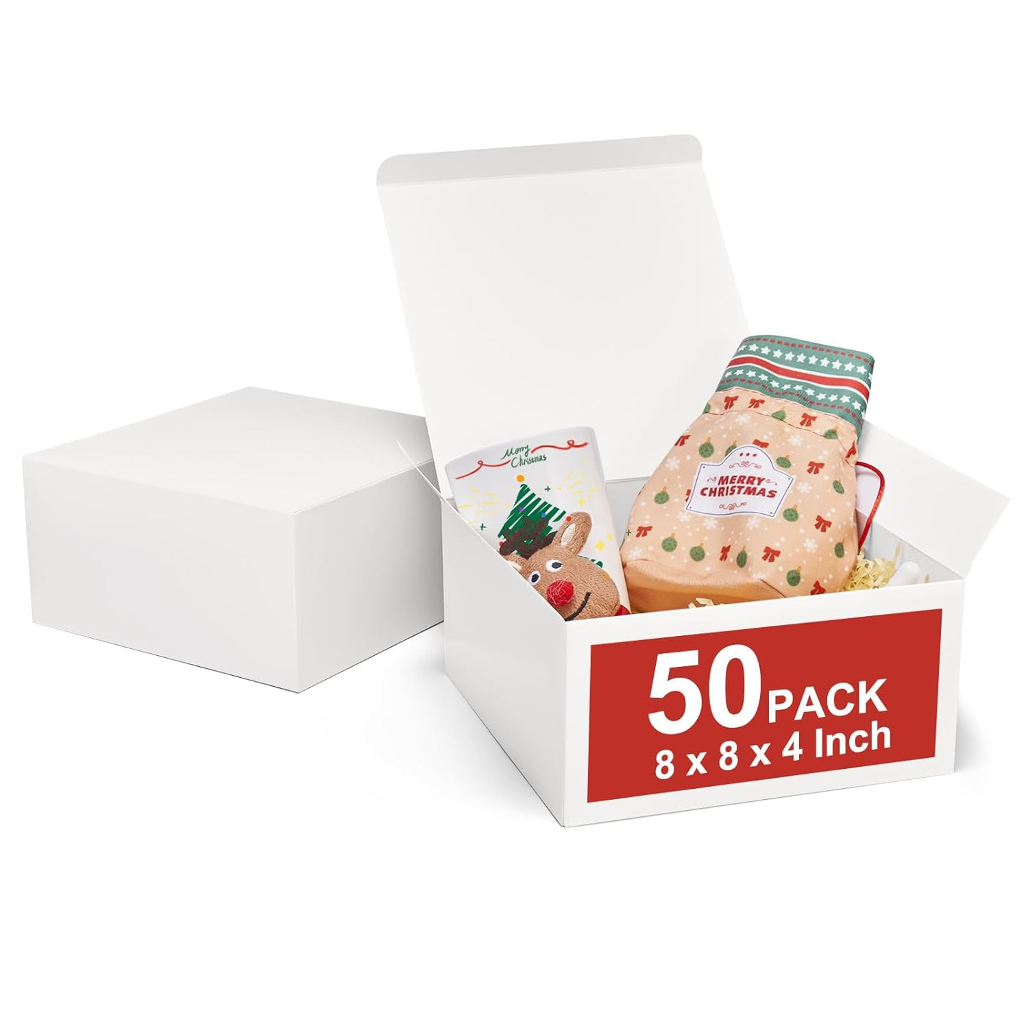 50 Pack White Gift Boxes With Lids, Diy Bridesmaid Proposal