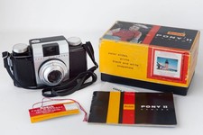 Vintage Kodak Pony II Film Camera In Original Box, Instructions, Strap