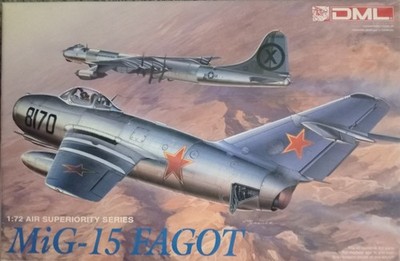 1993 NEW DML MIG-15 FAGOT AIRPLANE MODEL KIT 1:72 2510 AIR SUPERIORITY SERIES