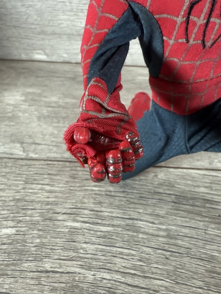 Spider Man 2 Super Posable Spider-Man 12" Película Figura Muñeca Set Tobey Maguire Foto 2 de 4